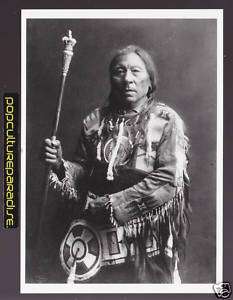 RUNNING RABBIT Blackfoot Indian Photo PICTURE POSTCARD  