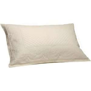  Abigail Quilted Queen Sham with Filler