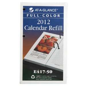  AT A GLANCE Recycled Photographic Desk Calendar Refill, 3 