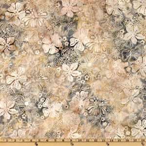  44 Wide Artisan Batiks Tavarua Floral Steel Fabric By 