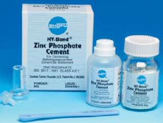 Crowns & Bridges Zinc Phosphate Cement MORE FOR LESS 60g Powder 25mL 
