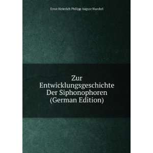  Zur Entwicklungsgeschichte Der Siphonophoren (German 