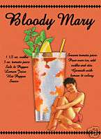 Bloody Mary recipe w/pin up bar gorgeous metal sign  