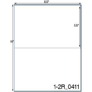  8 1/2 x 5 1/2 Rectangle Khaki Tan Printed Label Sheet 