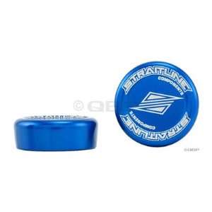  Straitline Alloy Caps for Lock on Grips, Blue Sports 