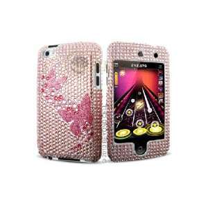  iPod Touch 4G Full Diamond Graphic Case   Pink Butterfly 