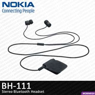 Nokia BH 111 A2DP Music Stereo Bluetooth Headset Black  