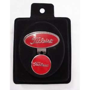  Red Titleist Golf Ball Marker and Hat Clip Sports 
