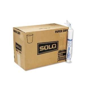 SOLO Cup Company Paper Cold Cups, Four Ounces, White, 50 Bags of 100 