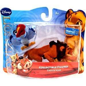   Lion King Exclusive Flocked Mini Figure 2Pack Zazu Scar Toys & Games