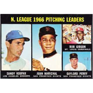   1966 NL Pitching Leaders Card #236 Koufax, Marichal