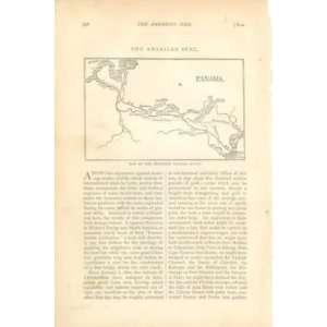 1880 American Canals Panama Nicaragua Tehuantepec