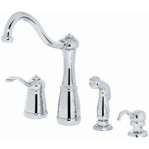 Price Pfister T26 4N Marielle Four Hole Kitchen Faucet with Side Spray 