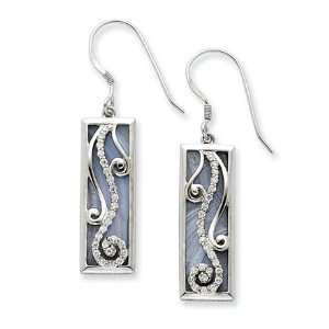  Living Water, Blue Lace Agate Earrings in Silver Jewelry