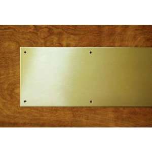   Solid Aluminum Kick Plate   8 x 34   Gold Anodized