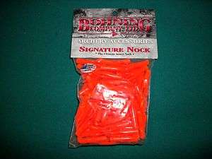 50 Pack Bohning Signature Arrow Nocks Neon Orange  