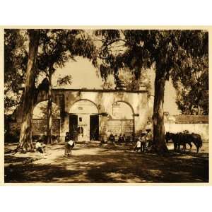  1925 Church Xochimilco Mexico Hugo Brehme Photogravure 