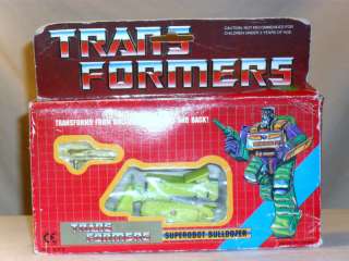 Tranformers Bonecrusher Superbot Bulldozer Bootleg? MIB  