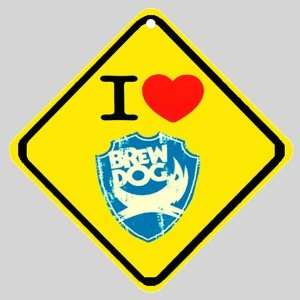 I Love BrewDog Beer Logo Car Window Sign 