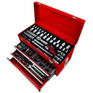 AmPro T47101 126pc 1/4, 3/8& 1/2 Drive Professional 4 Drawer Tool 
