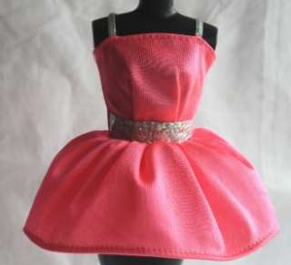 Barbie purple tag pink dress silver belt skirt fashion  
