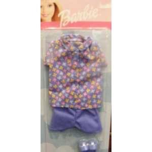  Barbie Pajamas Night Time Outfit with Slippers (2000 