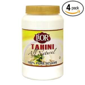 Lior Tahini All Natural 100 % Pure Sesame, 17.6 Ounce (Pack of 4 