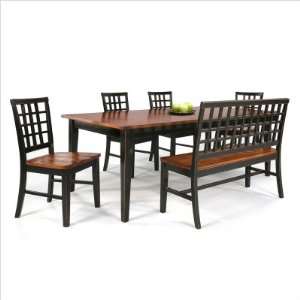  Bundle 02 Arlington Dining Table in Black and Java (6 