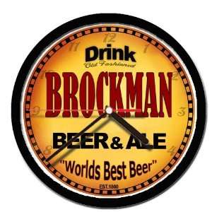  BROCKMAN beer and ale cerveza wall clock 