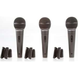  Samson R11 Microphone 3 pack (Dynamic Microphone 3 Pack 