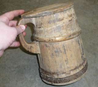 Great Antique 18th Century Revolutionary War Era Drinking Tankard 