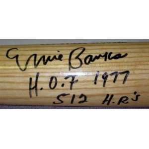  Autographed Ernie Banks Baseball Bat   Louisville Slugger 