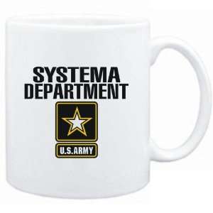  Mug White  Systema DEPARTMENT / U.S. ARMY  Sports 