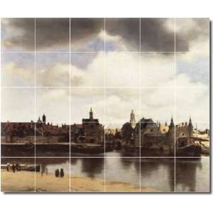  Johannes Vermeer City Floor Tile Mural 17  60x72 using 