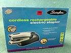 SWINGLINE CORDLESS RECHARGEABLE ELECTRIC STAPLER 48201 PLUG  IN OR 