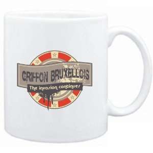  Mug White  Griffon Bruxellois THE INVASION CONTINUES 