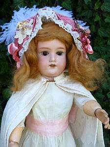 Spectacular Old Antique German Bisque Head Armand Marseille 390 Doll 