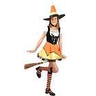 girls sweet sassy candy corn witch costume sm 6 8