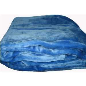  King Size Solid Lite Blue Korean Mink Blanket
