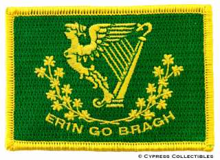 ERIN GO BRAGH EMBROIDERED PATCH new IRISH IRELAND FLAG  