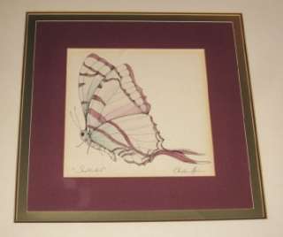 Christian Alan SWALLOWTAIL Matted & Framed Print, LE  
