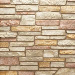   Stone Sculpted Ledgestone Flat Tile, Amber Sun (Special Order) Home
