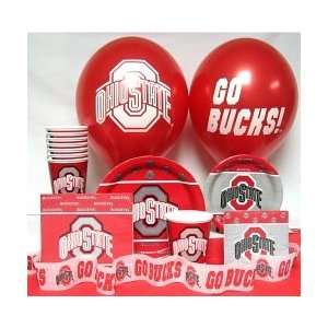    Ohio State Buckeyes Party Supplies Pack #3
