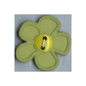  Button Green Flower
