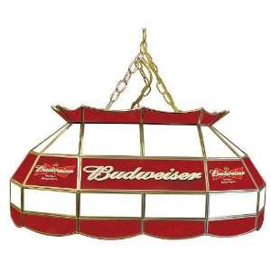 New Trademark Budweiser 28 Inch Stained Glass Pool Table Light Lamp 3 