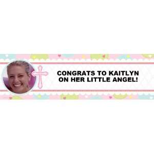  Sweet Baby Girl Personalized Photo Banner Standard 18 x 