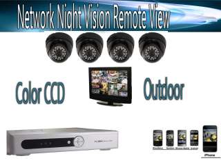 4CH H.264 Surveillance DVR System CCTV Security Network  