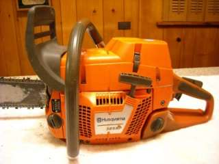 HUSQVARNA 385 XP Chainsaw with 24 Bar and New Chisel Chain  