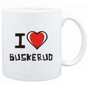  Mug White I love Buskerud  Cities