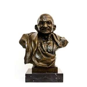   limited Edition Mahatma Gandhi Bust Sculpture Hand Crafted Statue
